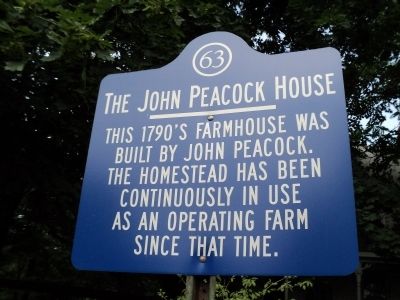 The John Peacock House Marker image. Click for full size.