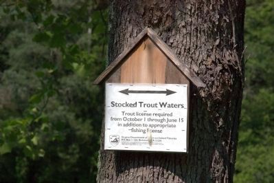 Stocked Trout Waters Poster image. Click for full size.