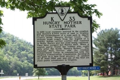 Hungry Mother State Park Marker image. Click for full size.