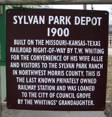 Sylvan Park Depot Marker image. Click for full size.