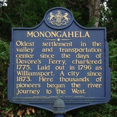 Monongahela Marker image. Click for full size.