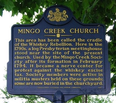 Mingo Creek Church Marker. Click for full size. Mingo Creek Church Marker image. Click for full size.