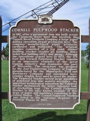 Cornell Pulpwood Stacker Marker image. Click for full size.