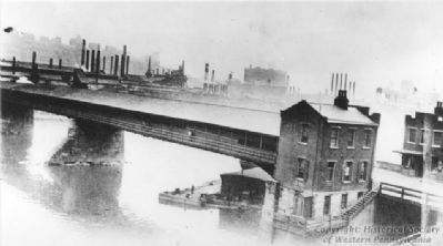 The old Sixteenth Street Bridge over the Allegheny River image. Click for full size.