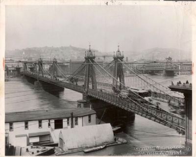 The Second Sixth Street Bridge (1859-1892). Click for full size. The Second Sixth Street Bridge (1859-1892) image. Click for full size.