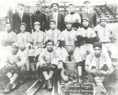 The Homestead Grays Baseball Team image. Click for full size.