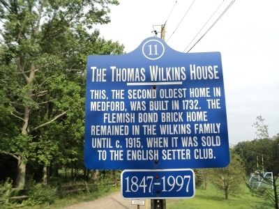 The Thomas Wilkins House Marker image. Click for full size.