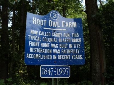Hoot Owl Farm Marker image. Click for full size.