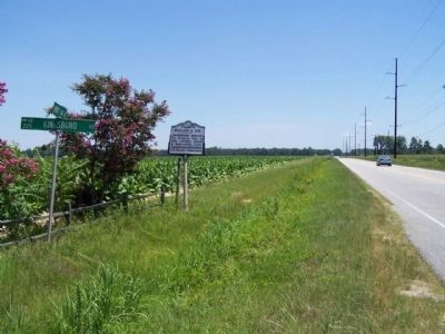 William R. Cox Marker, looking east image. Click for full size.