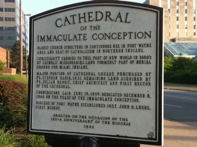 Cathedral of Immaculate Conception Marker image. Click for full size.