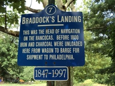 Braddocks Landing Marker image. Click for full size.