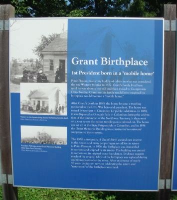 Grant Birthplace Marker image. Click for full size.