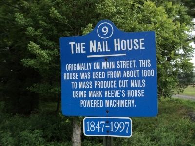 The Nail House Marker image. Click for full size.