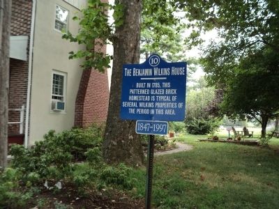 The Benjamin Wilkins House Marker image. Click for full size.