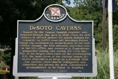 DeSoto Caverns Marker image. Click for full size.