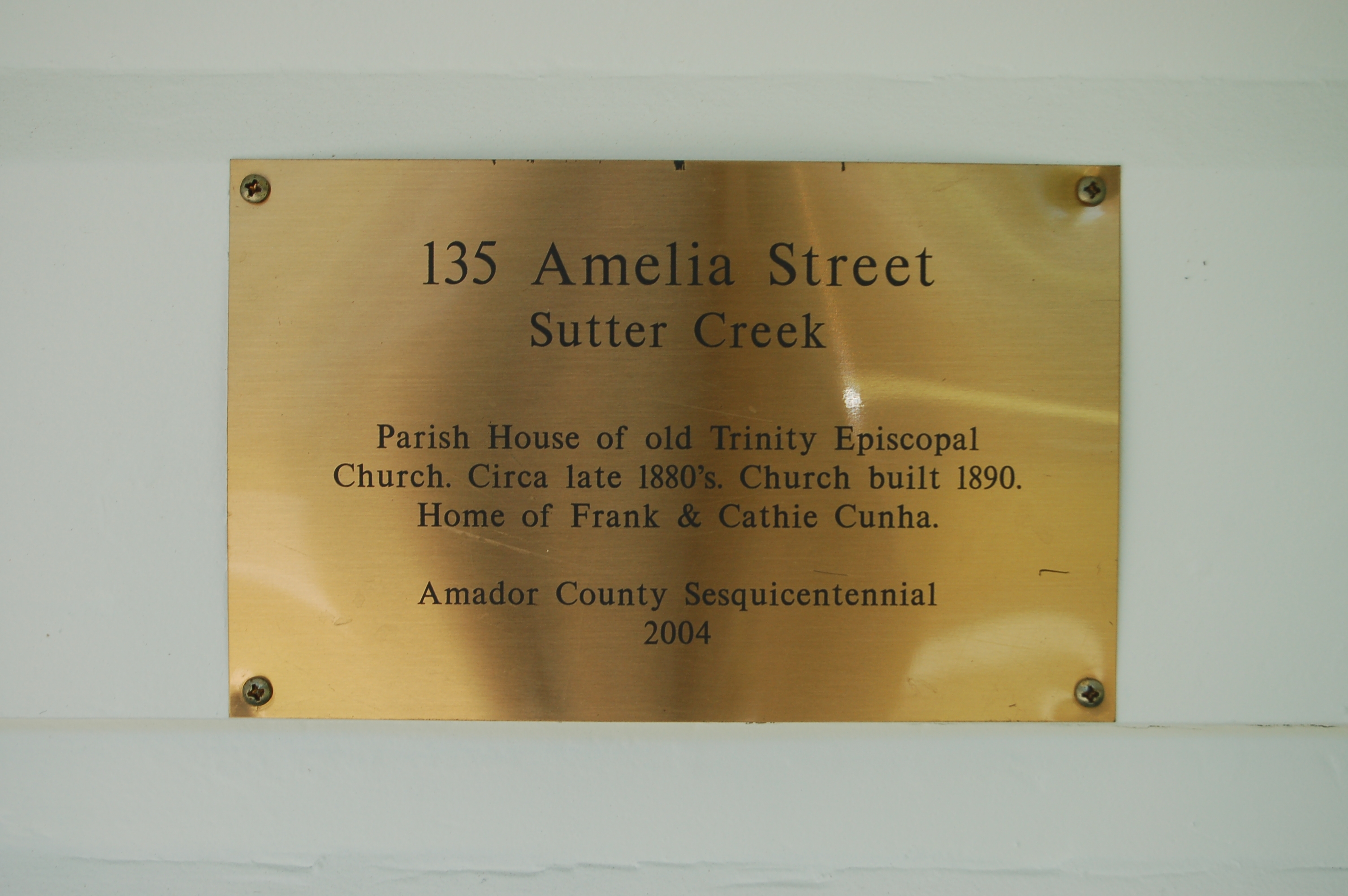 135 Amelia Street Marker