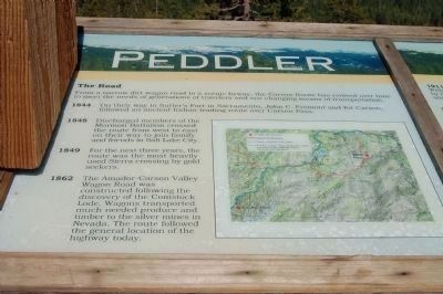 Peddler Hill Overlook Marker, Panel 1.. Click for full size. Peddler Hill Overlook Marker, Panel 1. image. Click for full size.