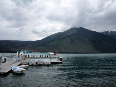 The <i>DeSmet</i> on Lake McDonald image. Click for full size.