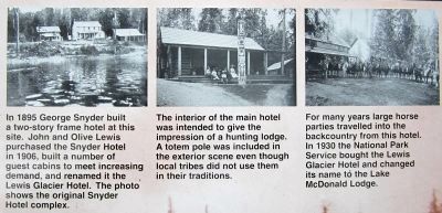 Lodging through the years image. Click for full size.