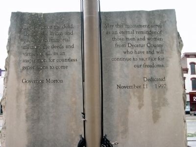 Obverse Side - - Flag Pole Display. Click for full size. Obverse Side - - Flag Pole Display image. Click for full size.