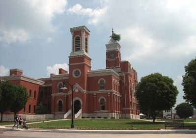 South/West Corner - - Decatur County Courthouse - Greensburg, Indiana. Click for full size. South/West Corner - - Decatur County Courthouse - Greensburg, Indiana image. Click for full size.