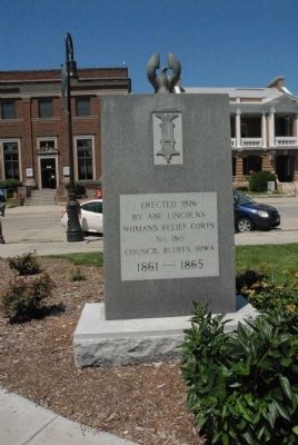 Civil War Memorial Marker (reverse) image. Click for full size.