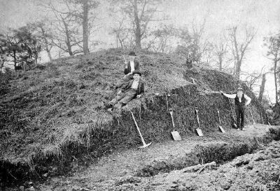 Initial excavation of McKees Rocks Mound image. Click for full size.