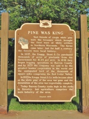 Pine Was King Marker image. Click for full size.