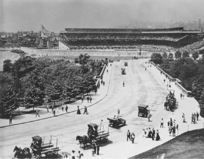Forbes Field soon after its opening image. Click for full size.