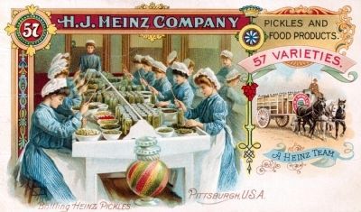 Advertisement for Heinz Pickles and Food Products. Click for full size. Advertisement for Heinz Pickles and Food Products image. Click for full size.