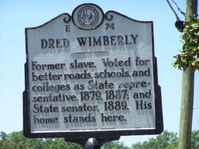 Dred Wimberly Marker image. Click for full size.