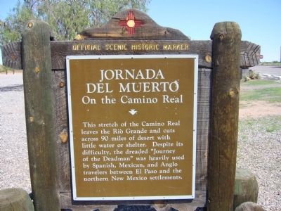 Jornada del Muerto On the Camino Real Marker image. Click for full size.
