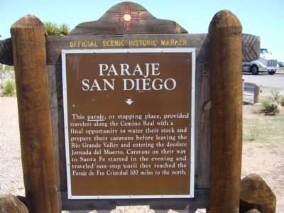 Paraje San Diego Marker image. Click for full size.