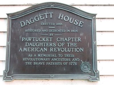 Daggett House Marker. Click for full size. Daggett House Marker image. Click for full size.
