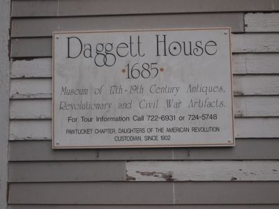 Daggett House Marker. Click for full size. Daggett House Marker image. Click for full size.