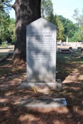 George Elmore Marker and Tombstone image. Click for full size.