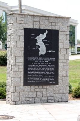 Korean War Memorial Marker. Click for full size. Korean War Memorial Marker image. Click for full size.
