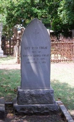Lucy Reed Finlay Tombstone image. Click for full size.