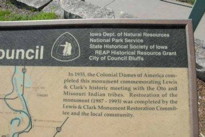 Lewis & Clark Monument Text image. Click for full size.