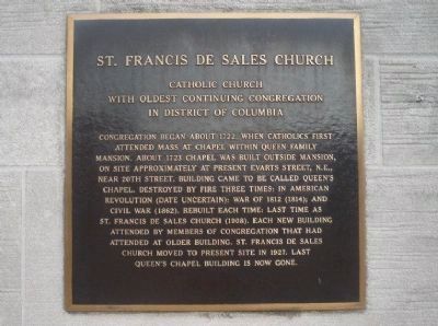 St. Francis De Sales Church Marker image. Click for full size.