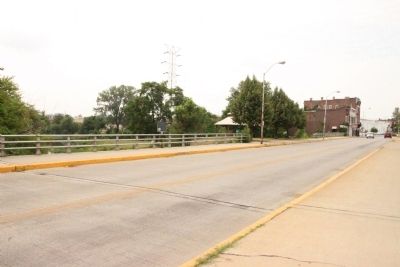 Huntington's Ford and First Bridge Marker. Click for full size. Huntington's Ford and First Bridge Marker image. Click for full size.