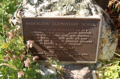 Washington Elementary School Marker image. Click for full size.
