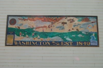 Mural of the side of the school. image. Click for full size.