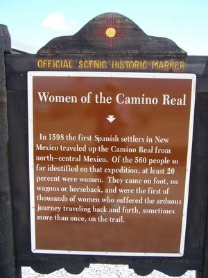 Front of Women of the Camino Real Marker image. Click for full size.