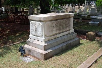Ellison and Rebecca Capers Tombstone<br>Southwest Corner image. Click for full size.