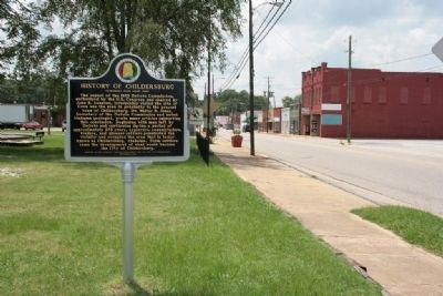 History Of Childersburg Marker (West View) image. Click for full size.