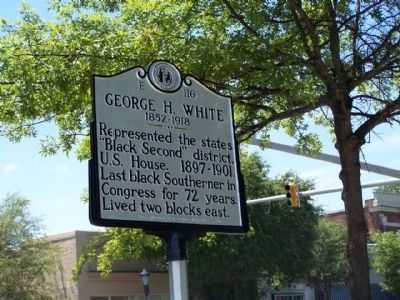 George H. White Marker. Click for full size. George H. White Marker image. Click for full size.