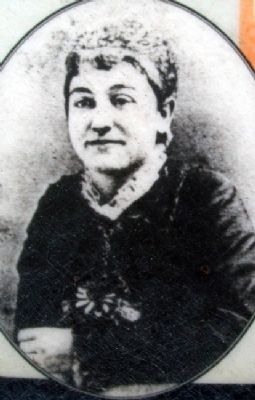 "Miss Kittie" Portrait on Hays Home Marker. Click for full size. "Miss Kittie" Portrait on Hays Home Marker image. Click for full size.