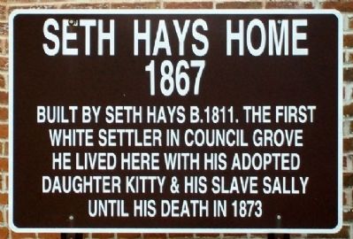 Seth Hays Home Marker. Click for full size. Seth Hays Home Marker image. Click for full size.
