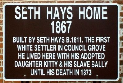 Seth Hays Home Marker image. Click for full size.